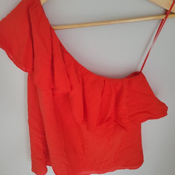 Rebecca Taylor Single Sleeve, Flowy Top - Picture 2 of 5